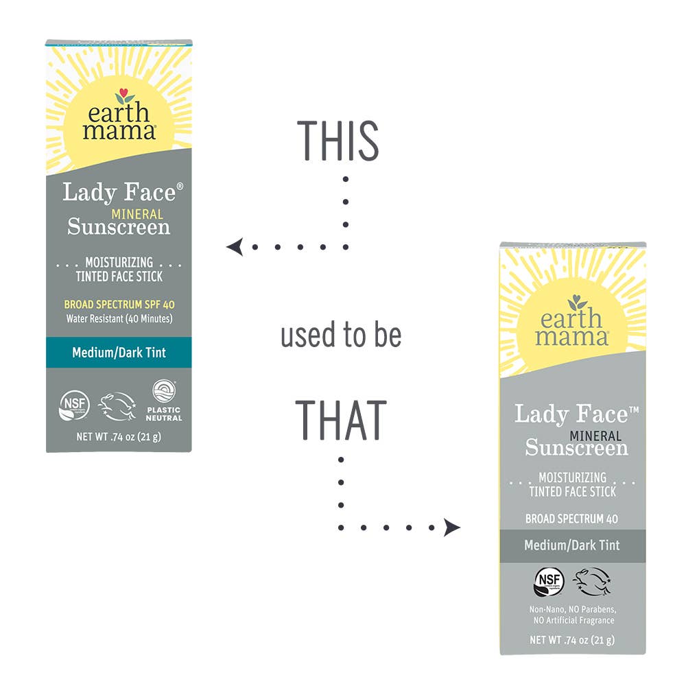 Lady Face Mineral Sunscreen Face Stick SPF 40