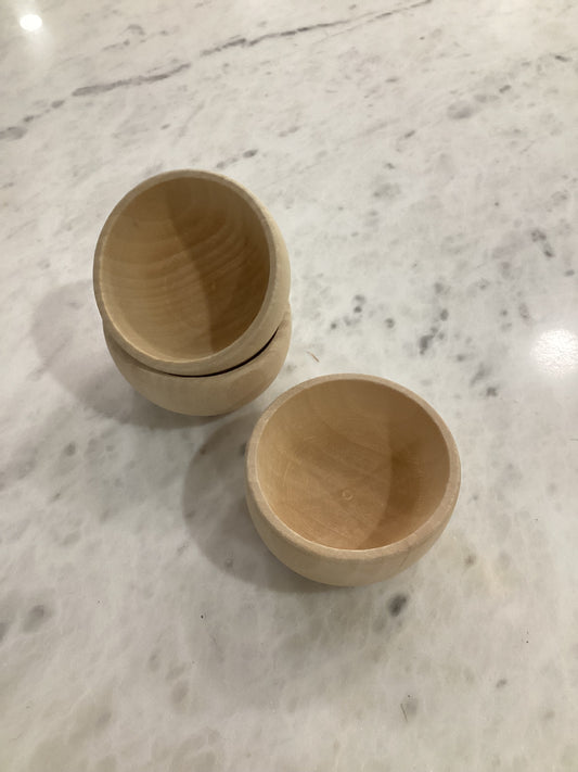Mini Wooden Bowls