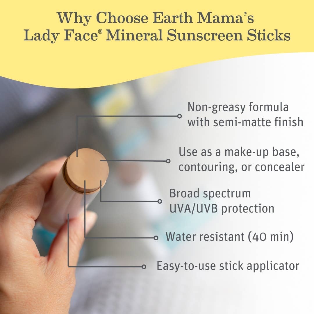 Lady Face Mineral Sunscreen Face Stick SPF 40