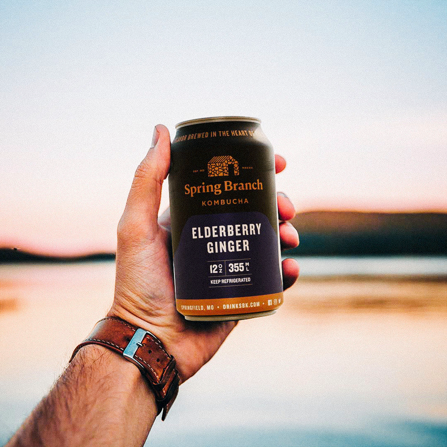 Elderberry Ginger Kombucha