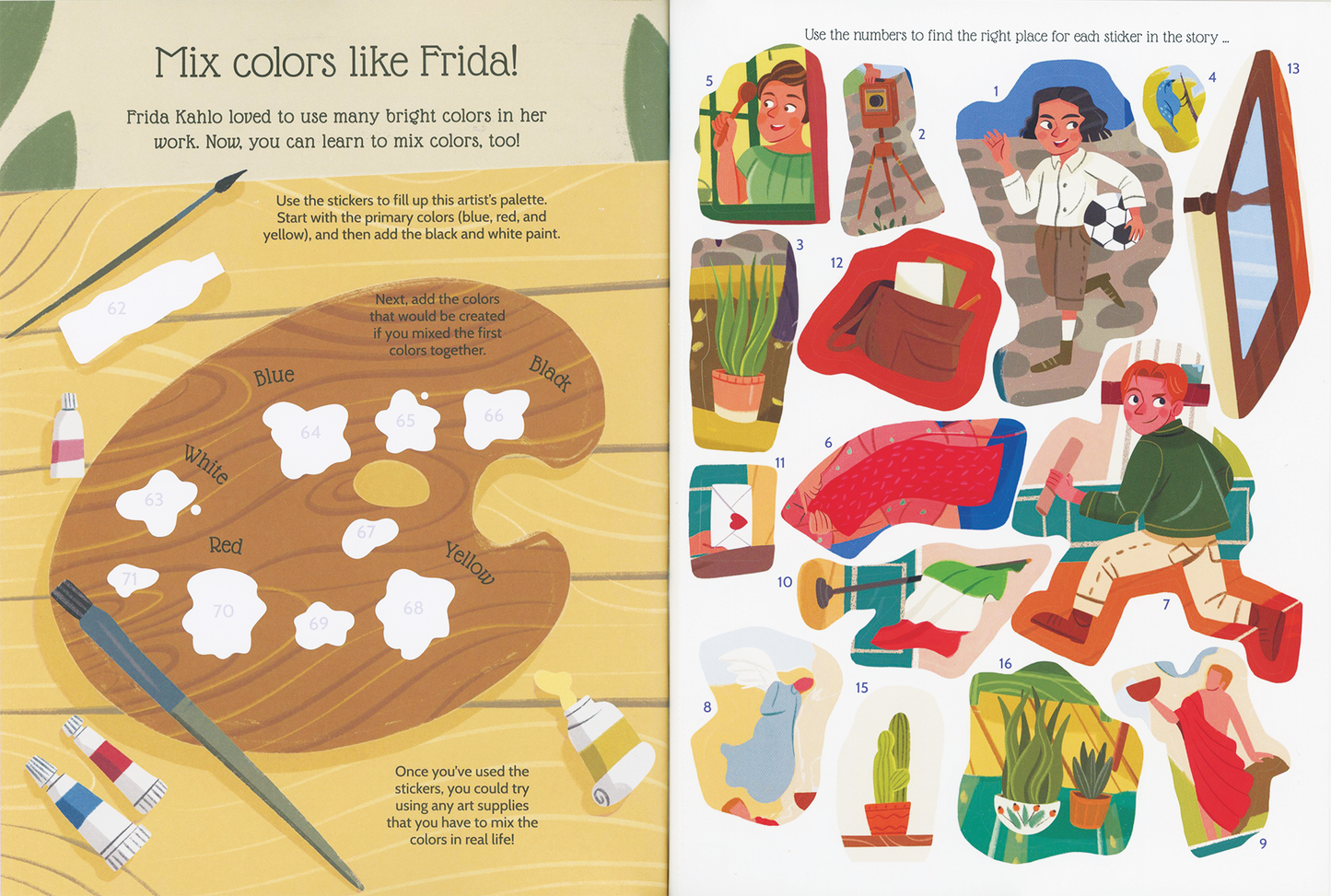 Sticker Life Stories: Frida Kahlo