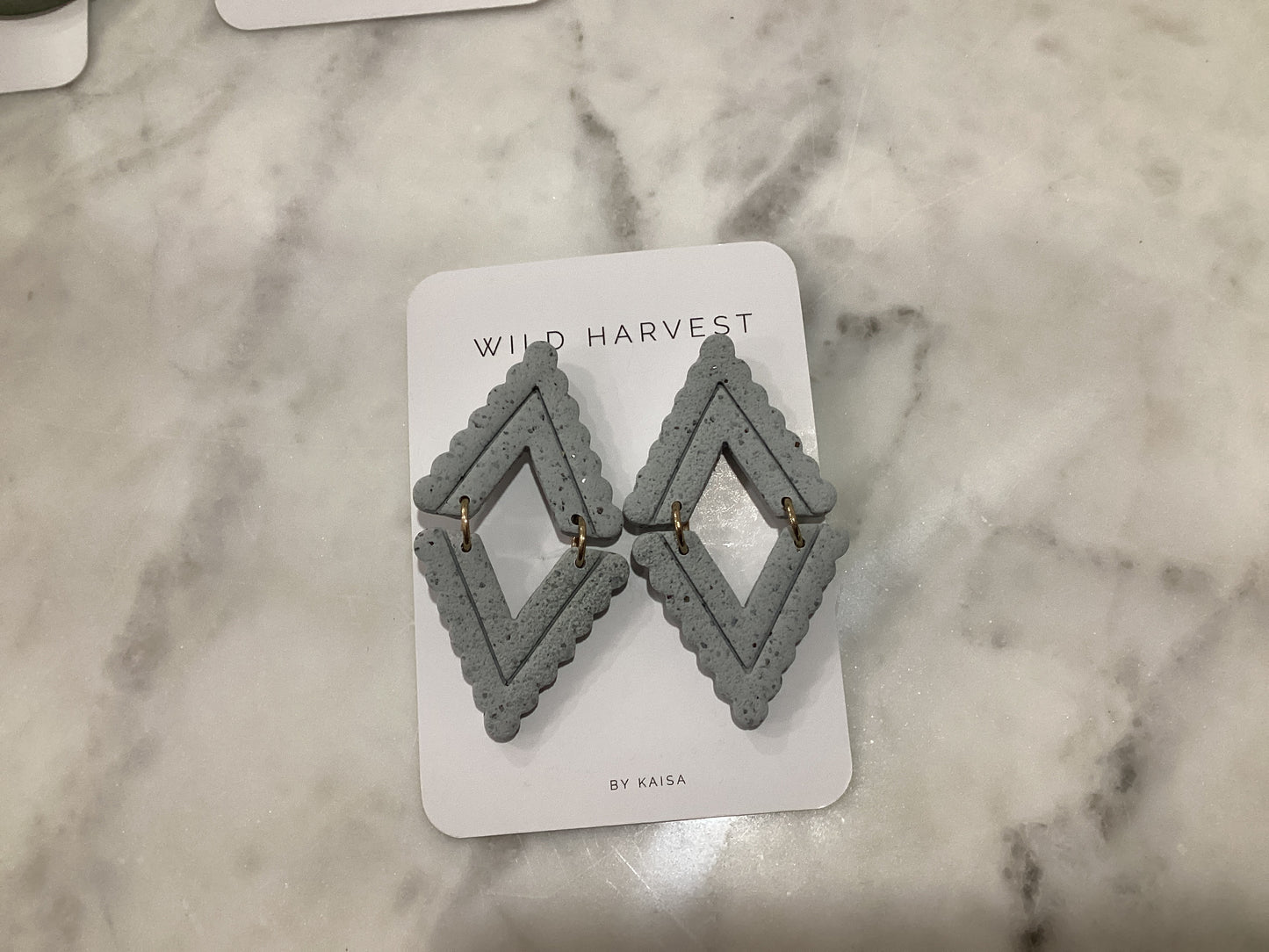 Stud Dangle Clay Earrings