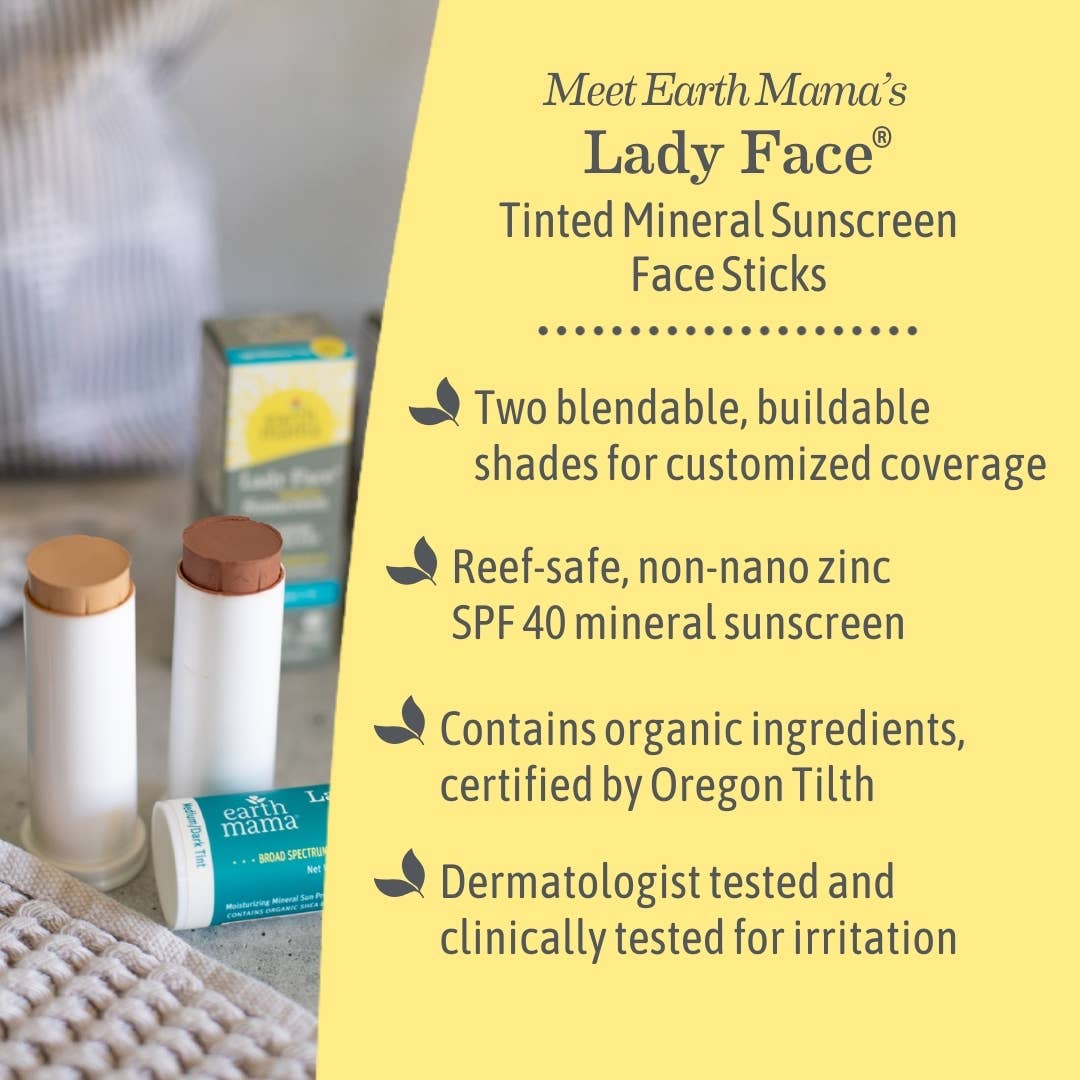 Lady Face Mineral Sunscreen Face Stick SPF 40
