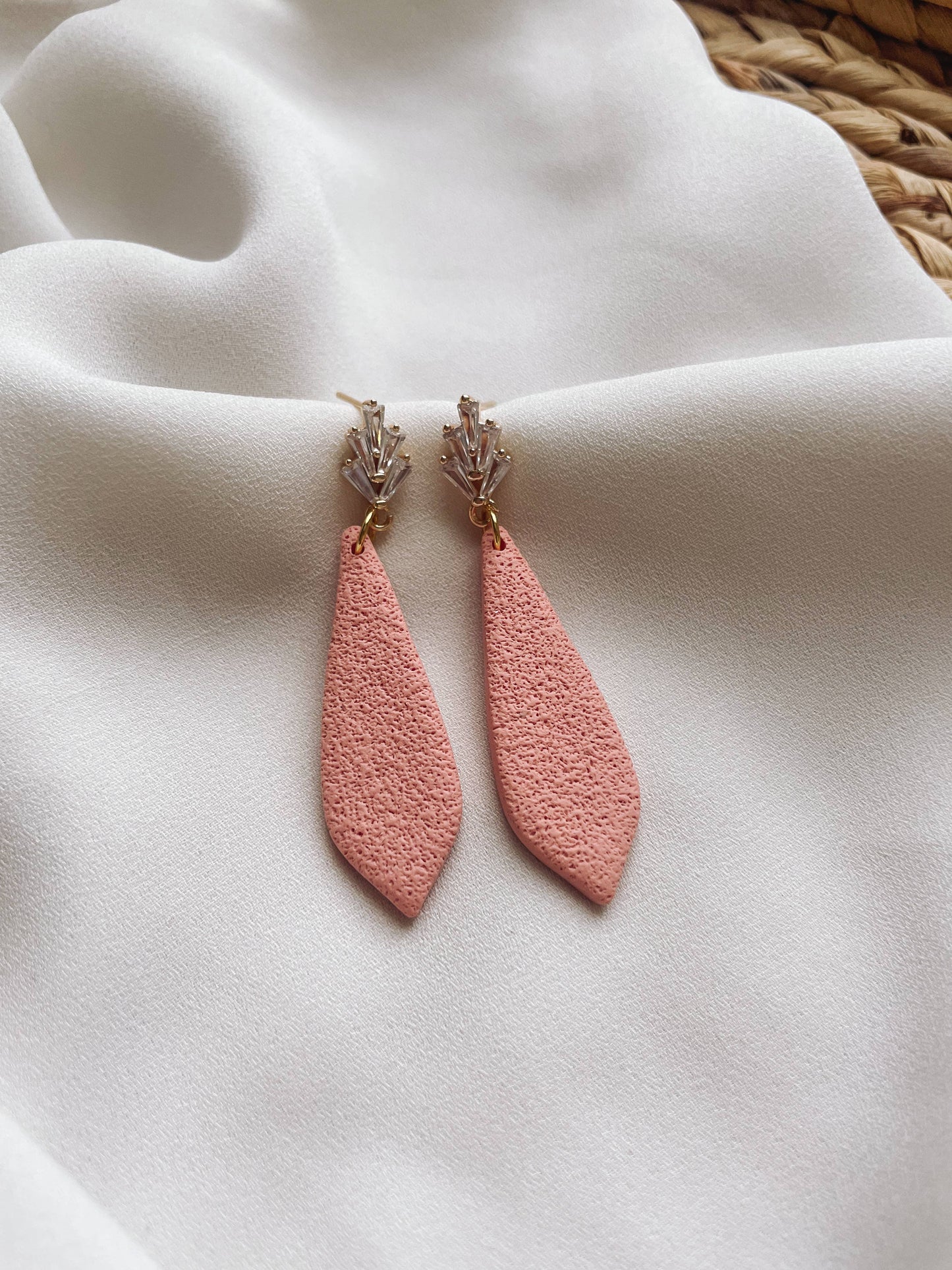 "The Diamond of the Season" I Handmade Clay Earrings