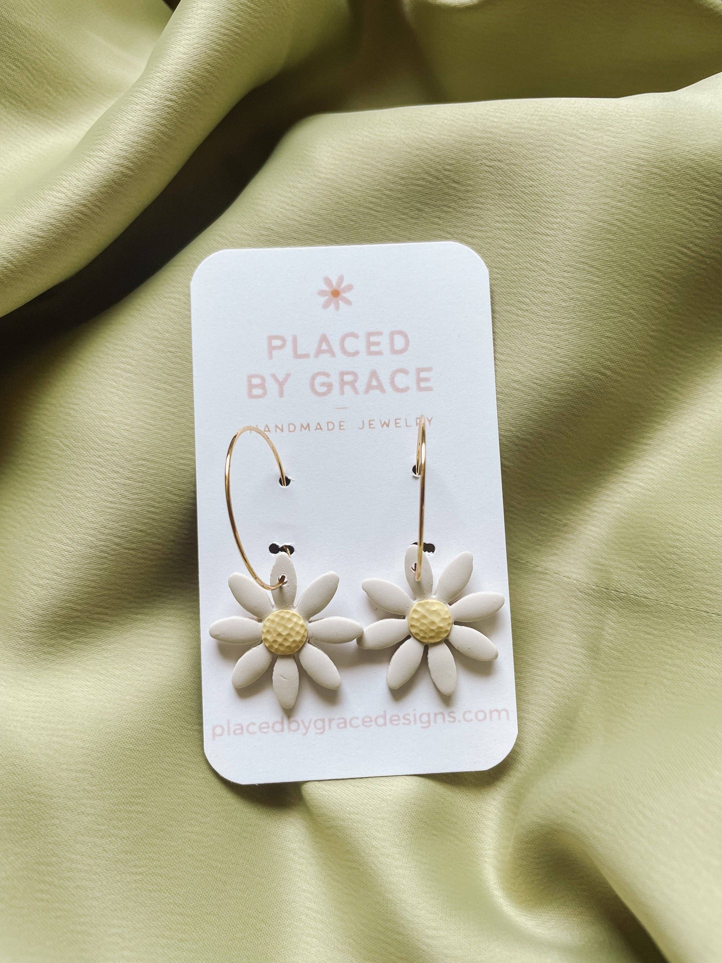 Daisy Hoops I Summer Wild Flower Collection