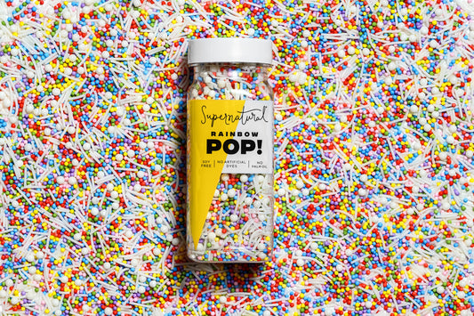 Dye-Free Rainbow Pop! Nonpareil Sprinkles