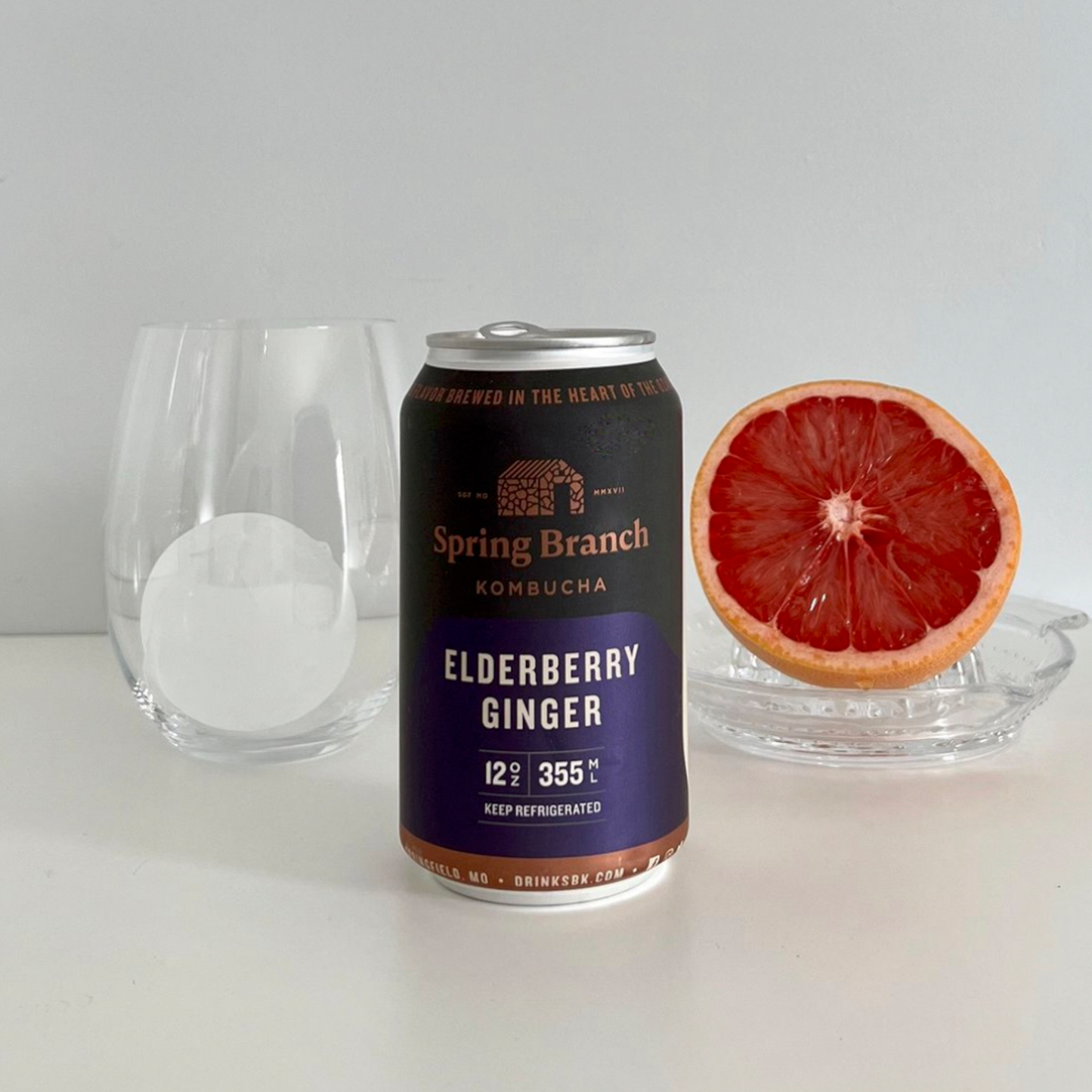 Elderberry Ginger Kombucha