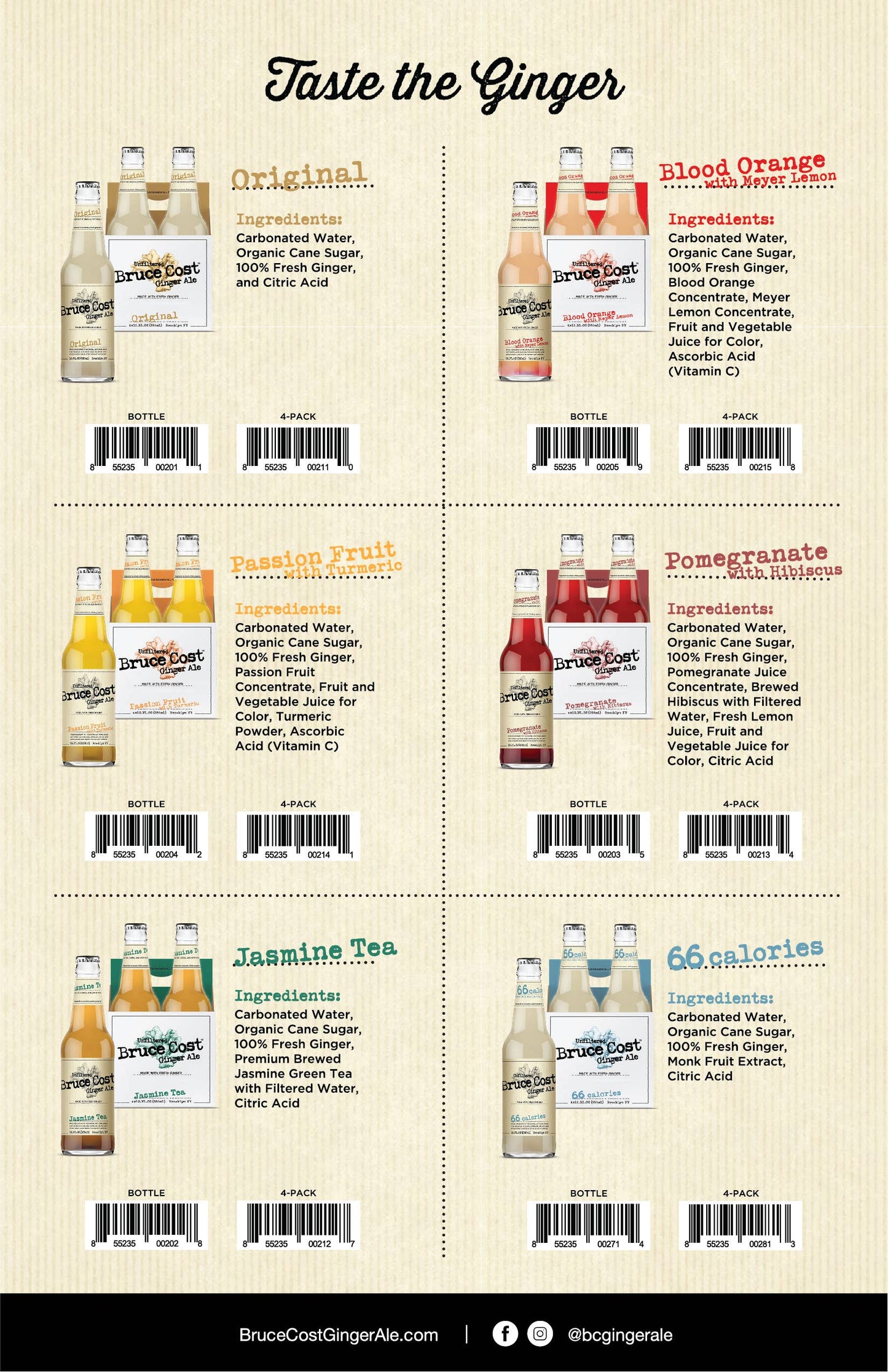 Bruce Cost Ginger Ale - Pomegranate w/ Hibiscus