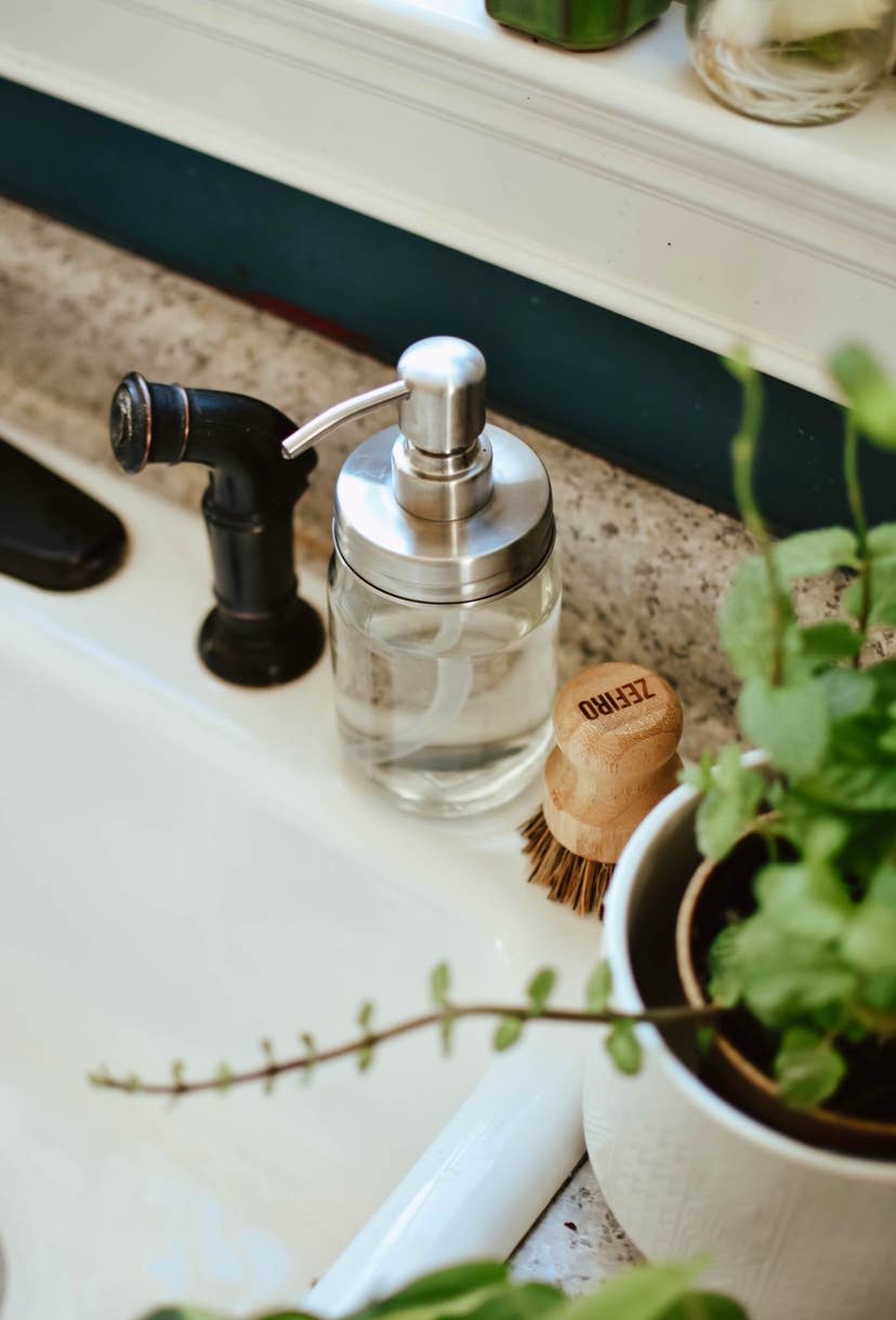 Mason Jar Pump (silver)