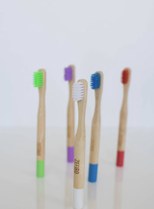 Bamboo Kid's Toothbrush - Green