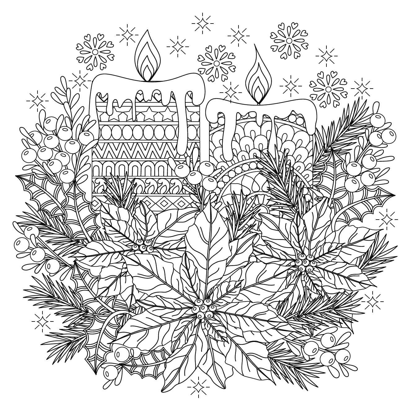 Mandala Art: Yuletide