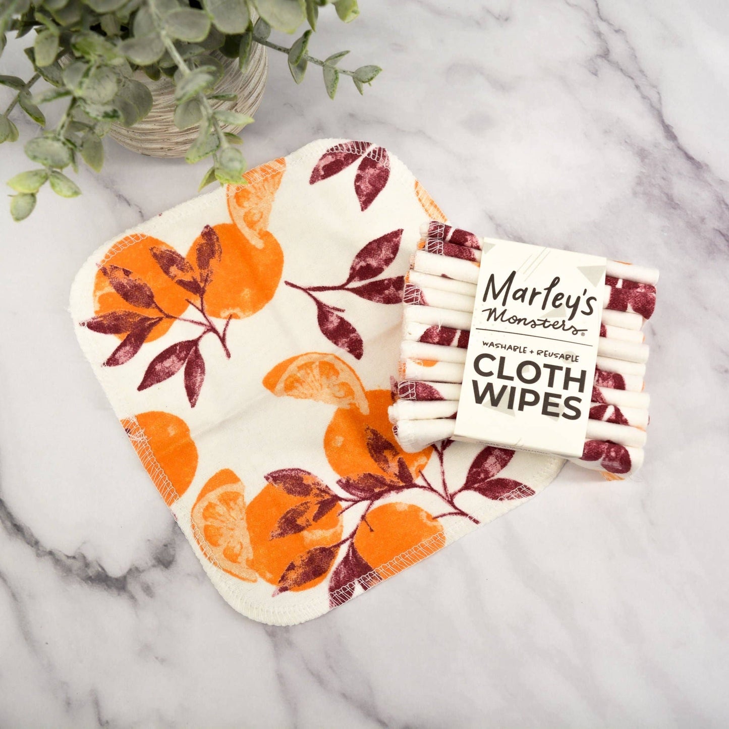 12 Cloth Wipes: Prints