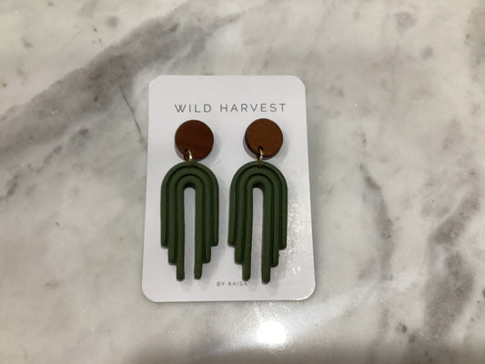 Stud Dangle Clay Earrings