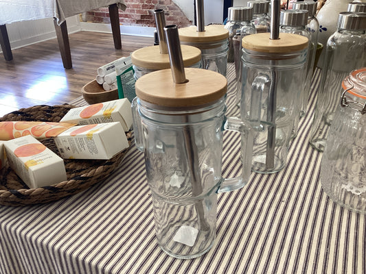 Tall Glass Handle Cup