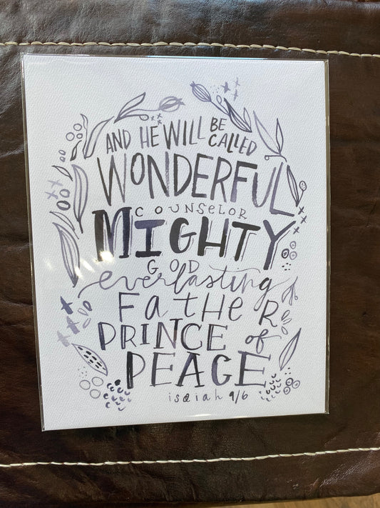 Wonderful Counselor print