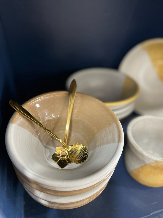 Gold Flower Spoons