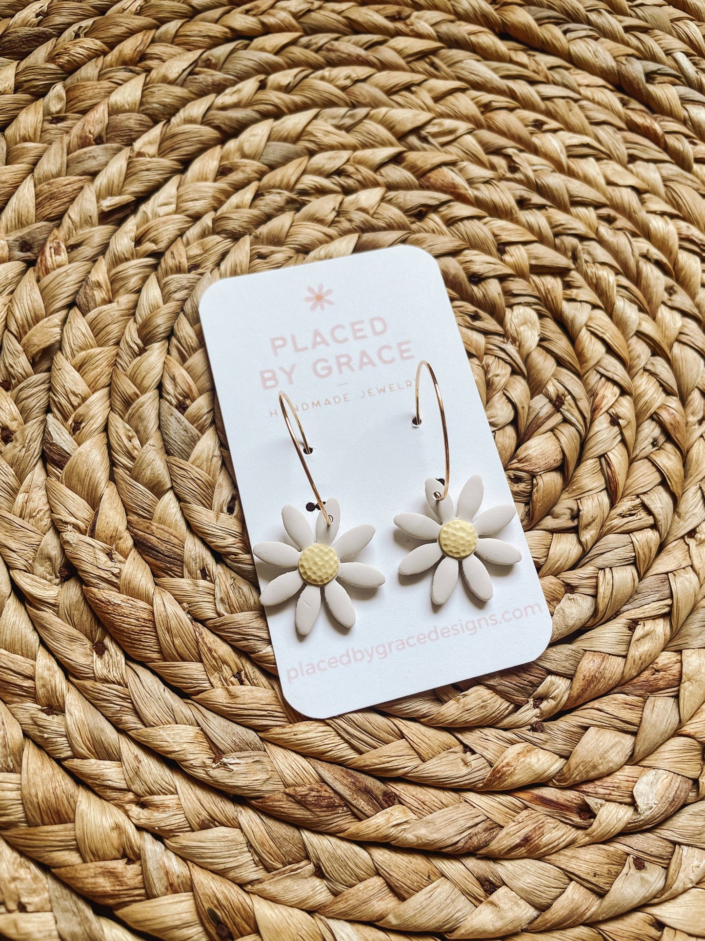 Daisy Hoops I Summer Wild Flower Collection