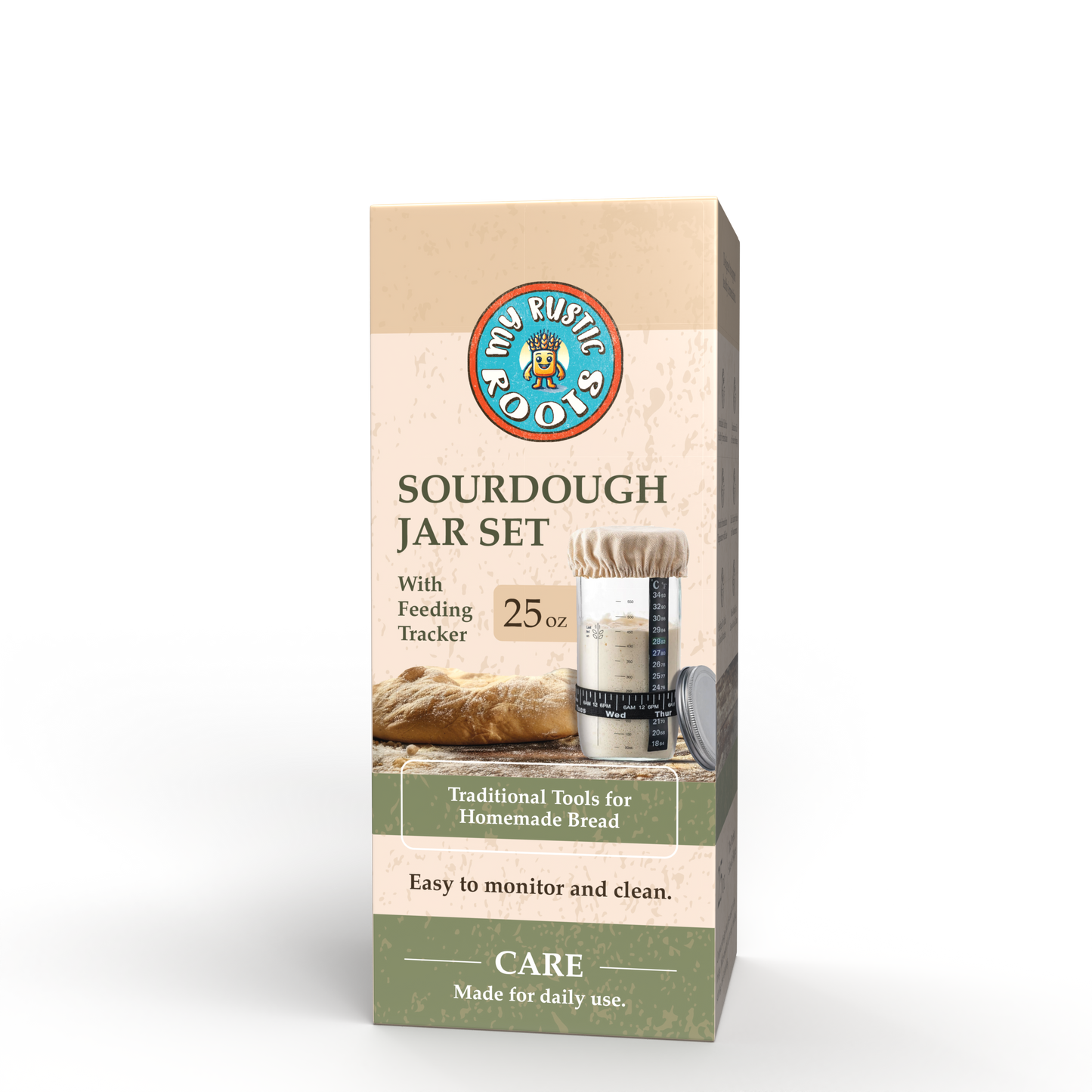 Sourdough Starter Jar Kit – BONUS BAG OF STARTER