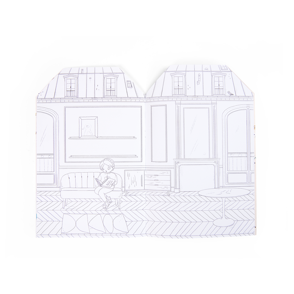Coloring Books (20p.) + 145 Stickers (Pack of 6)