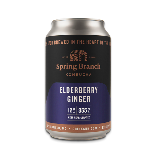 Elderberry Ginger Kombucha