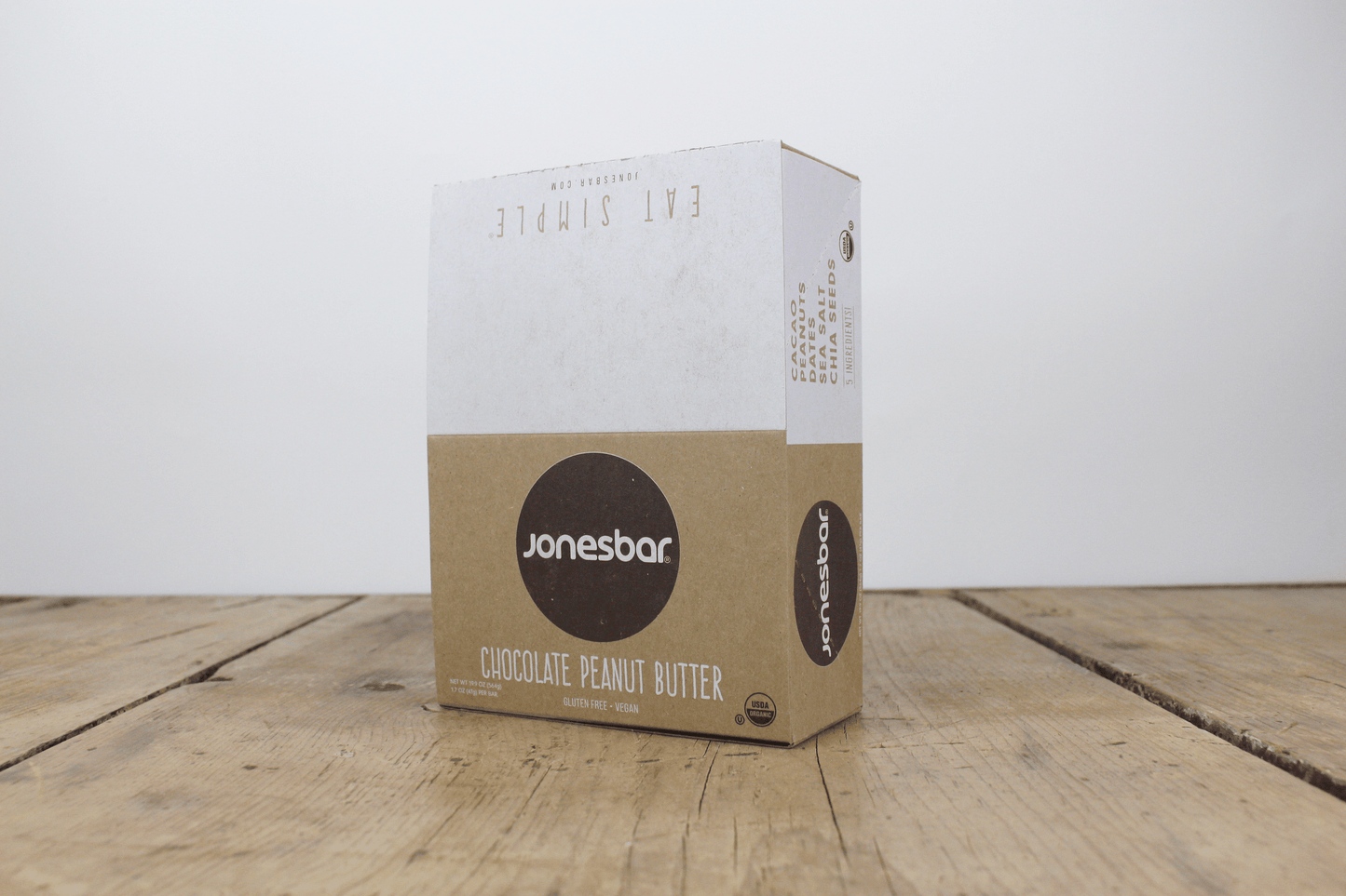 Jonesbar Chocolate Peanut Butter Organic Energy Bar 1.7oz