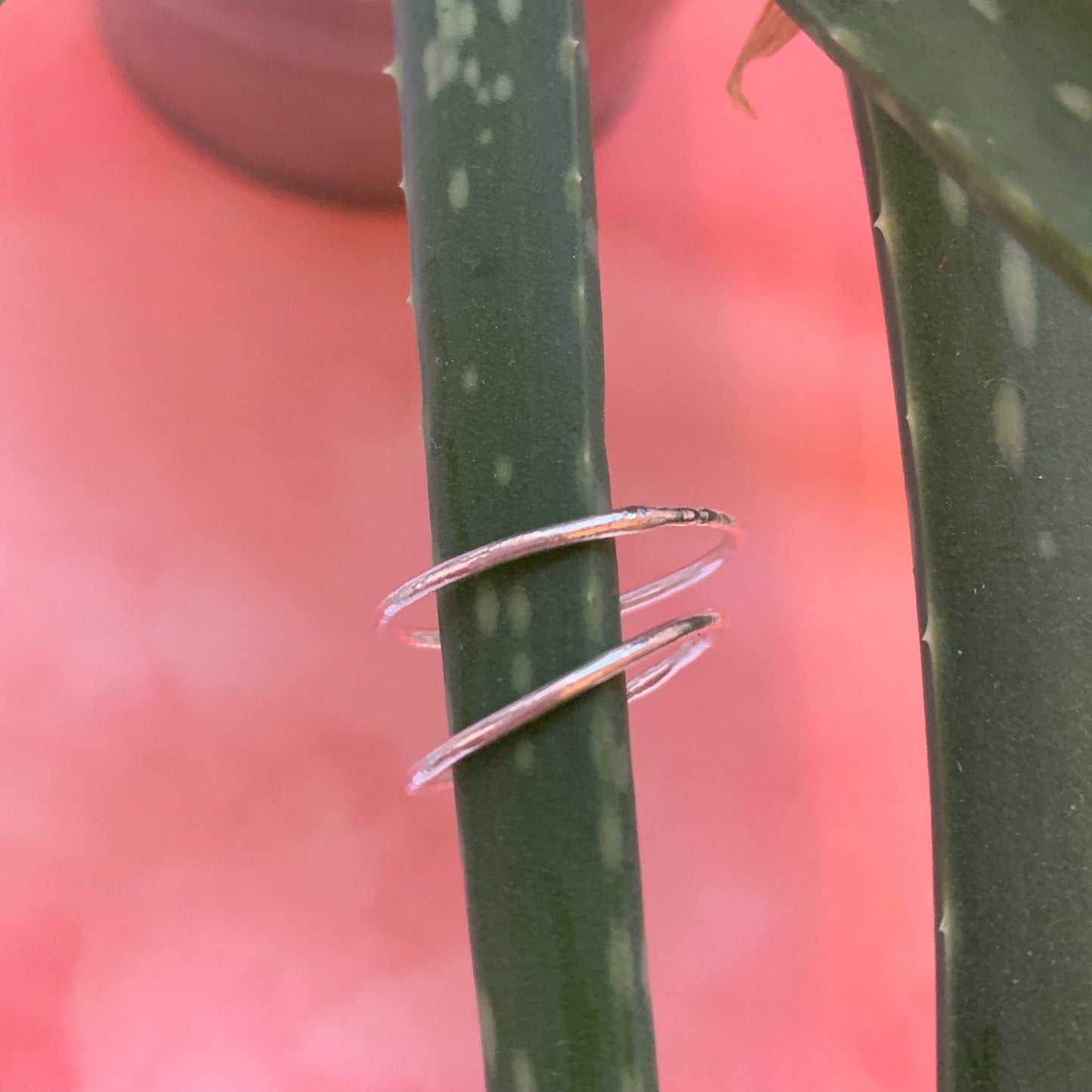 Silver Smooth Stacking Ring