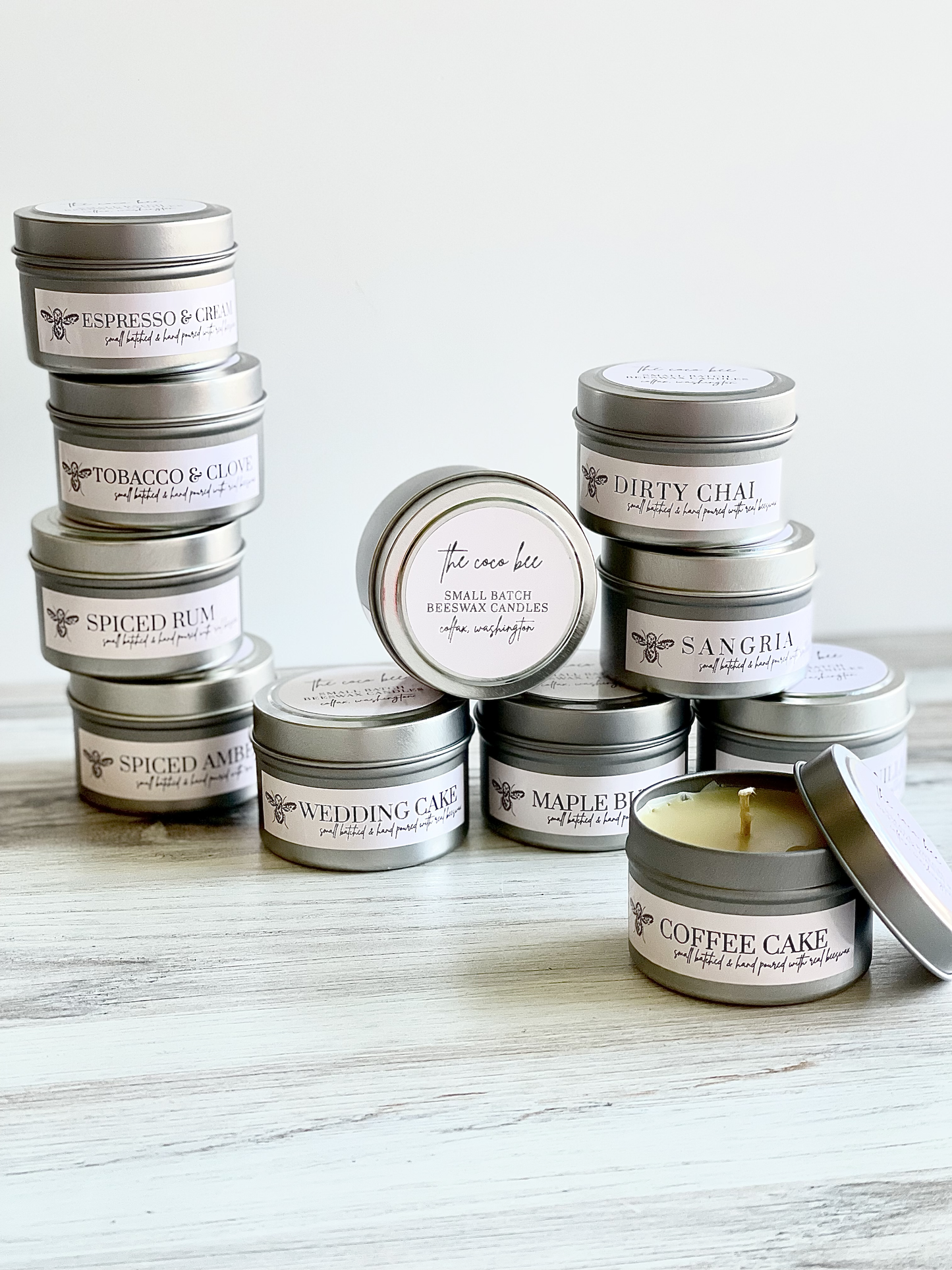 Organic Beeswax & Coconut Oil Candles