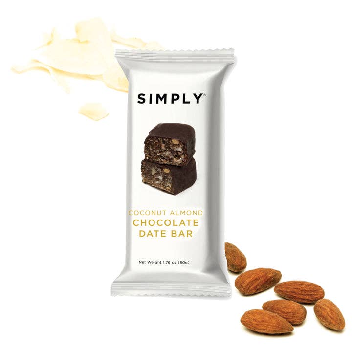 Chocolate Date Bars - Coconut Almond (50g Bars)