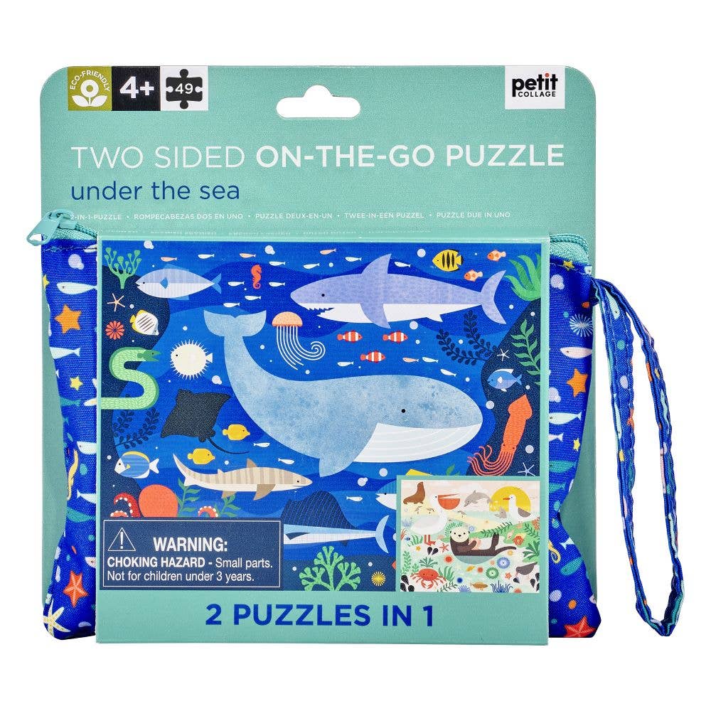 2 Sided On-The-Go Puzzle Under the Sea