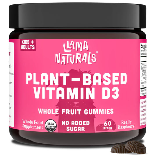 Whole Fruit Vitamin D3 Gummies (Kids & Adults), Raspberry
