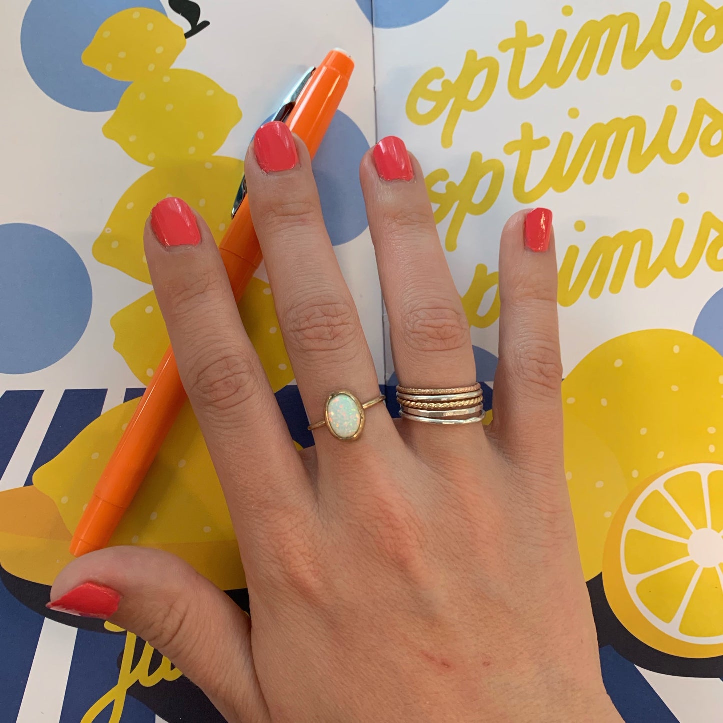 Silver Smooth Stacking Ring