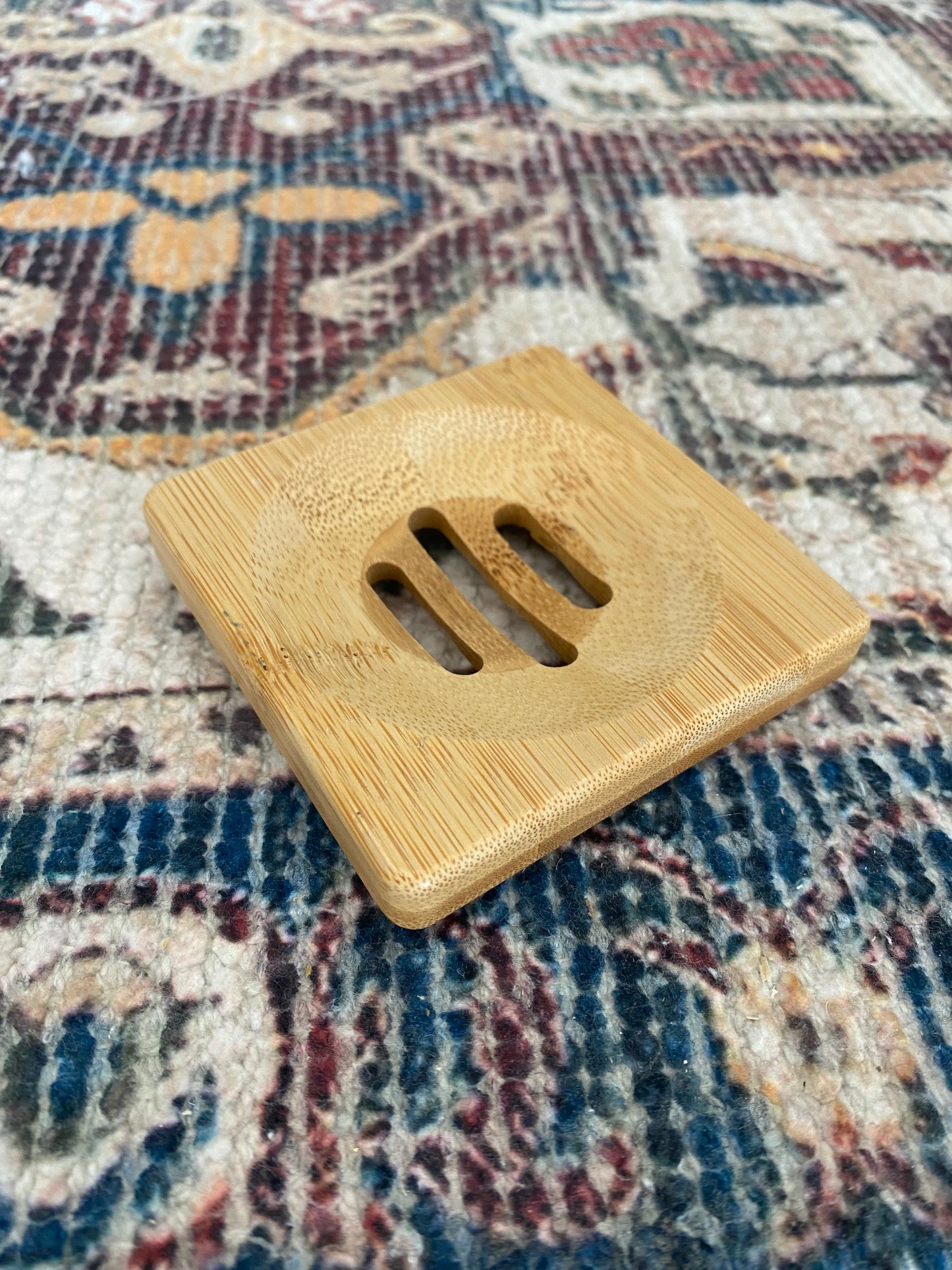 Small Square Wooden Soap Dish