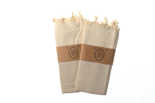 Diamond Turkish Cotton Kitchen / Hand Towel 40x18 in