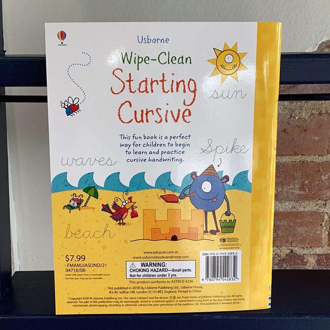 Wipe Clean Starting Cursive