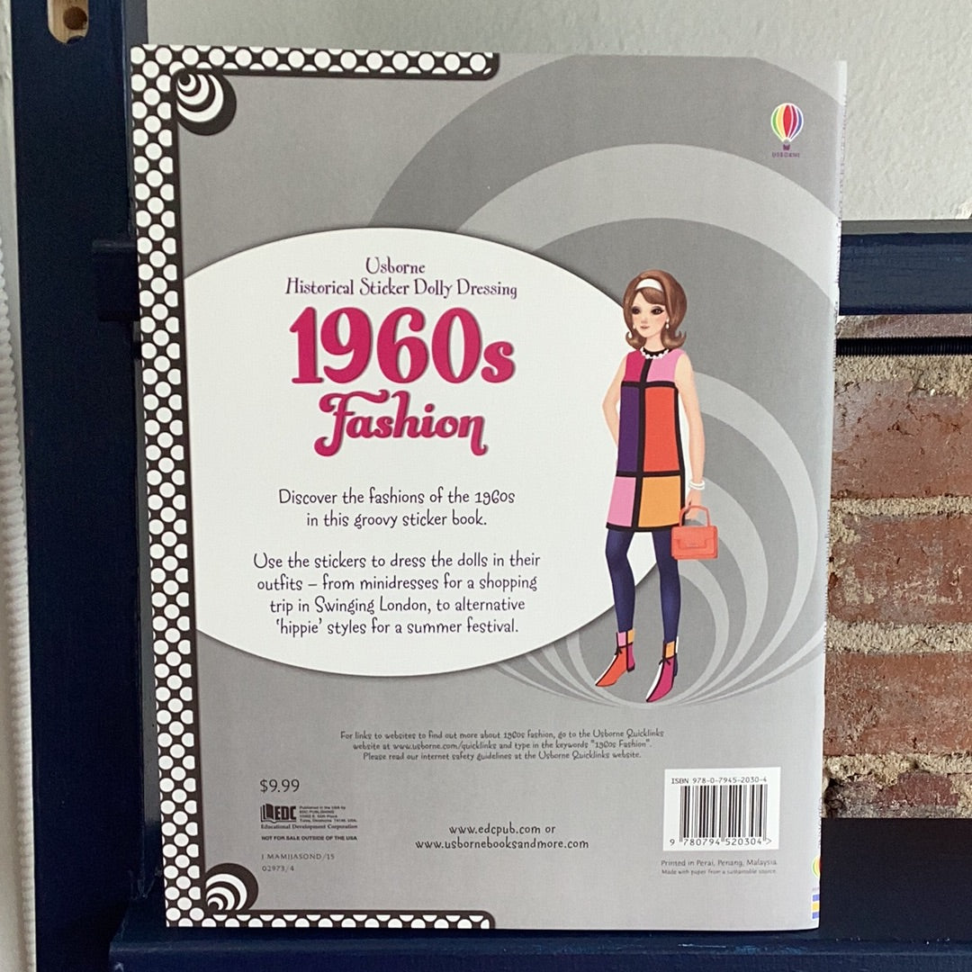 Historical 1960's Fashion Sticker Book