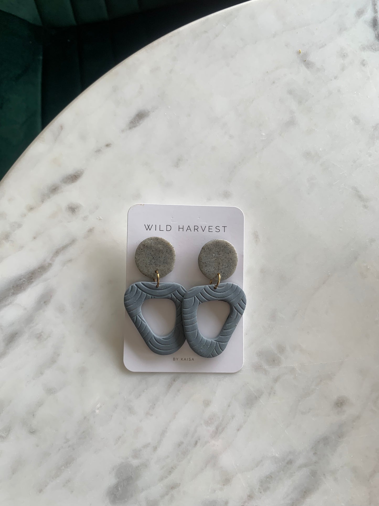 Granite blue dangles