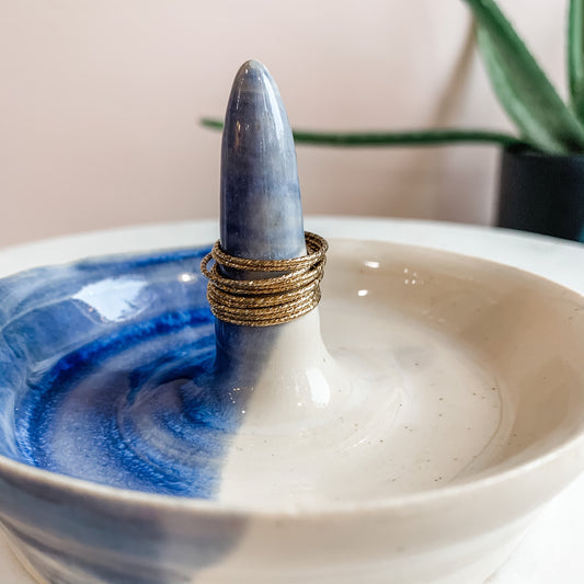 Gold Sparkle Stacking Rings