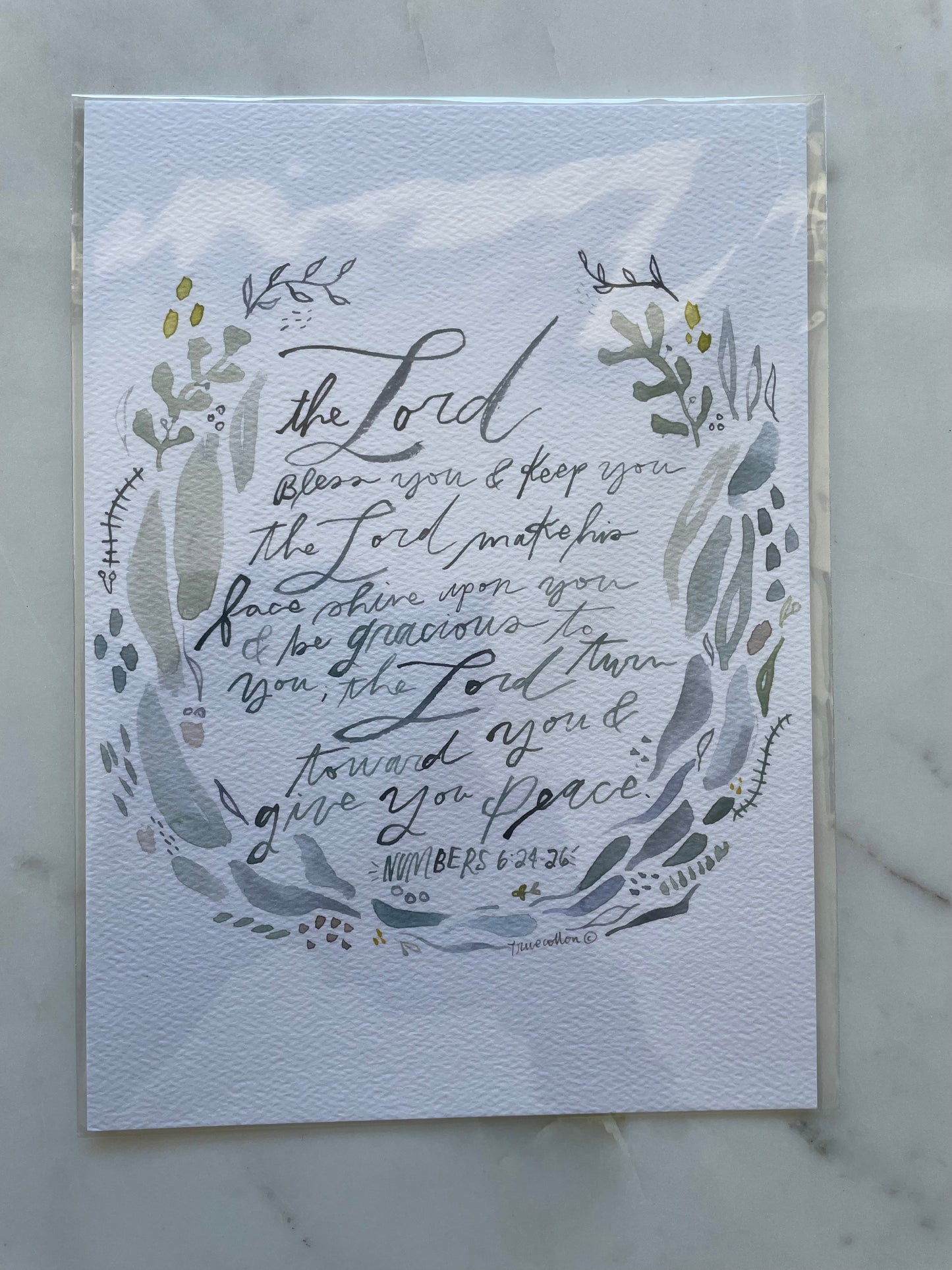 Numbers 6:24-26 Print