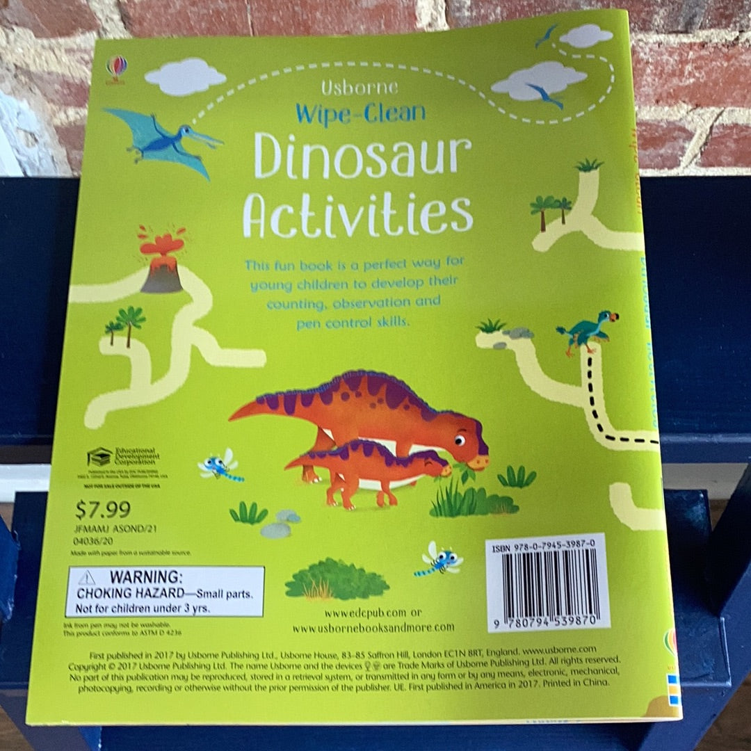 Wipe Clean Dinosaur Activities