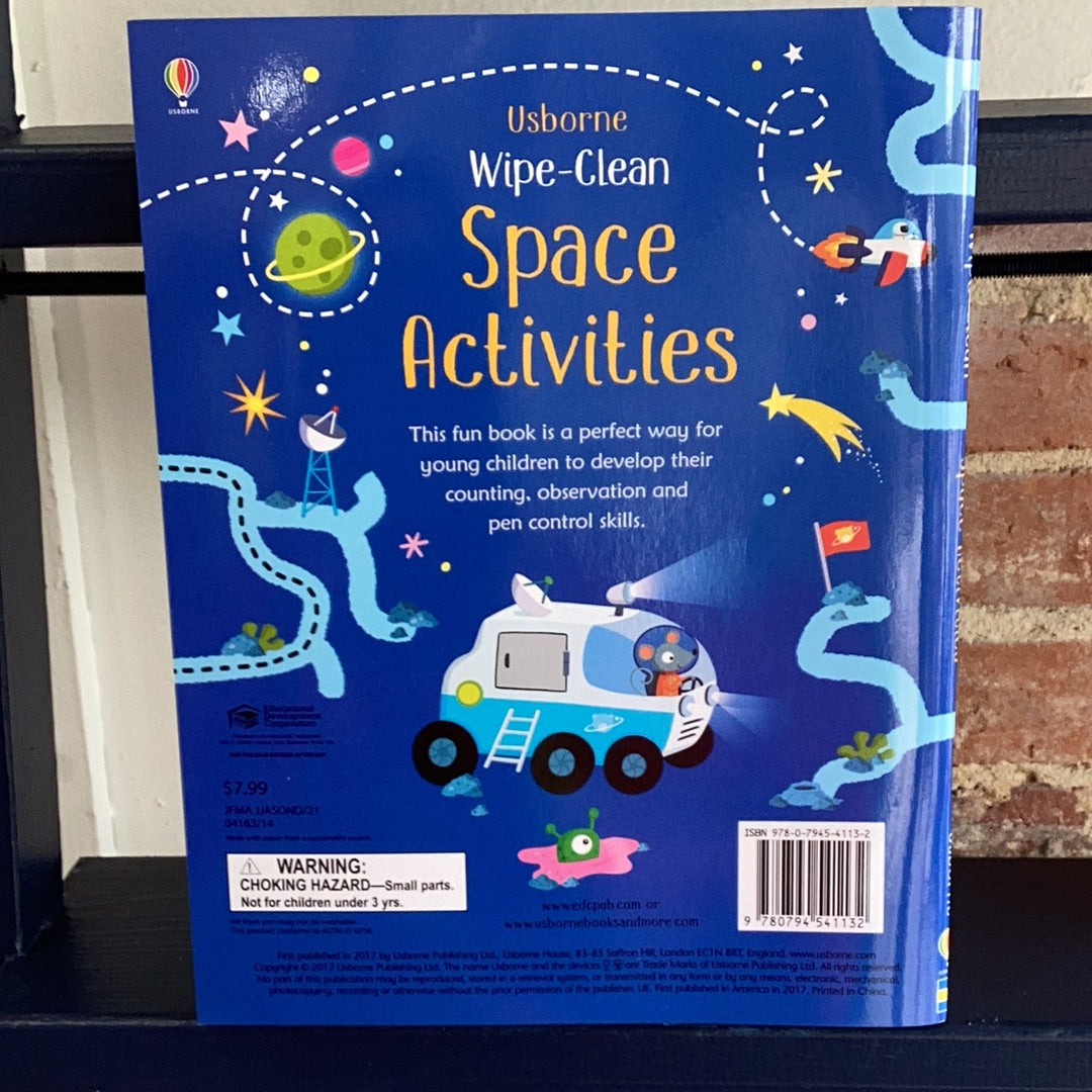 Wipe Clean Space Activities