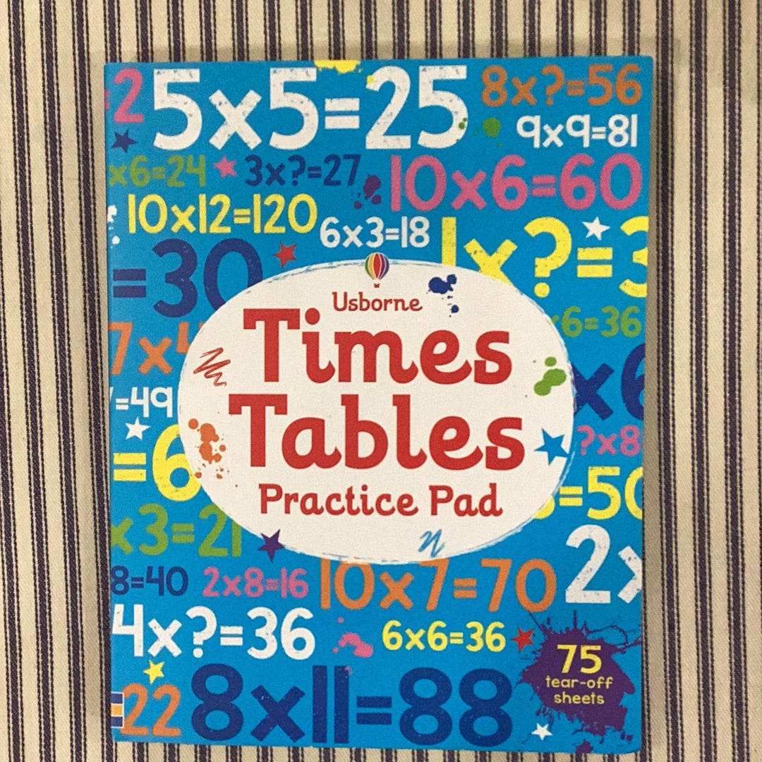 Times Tables Practice Pad