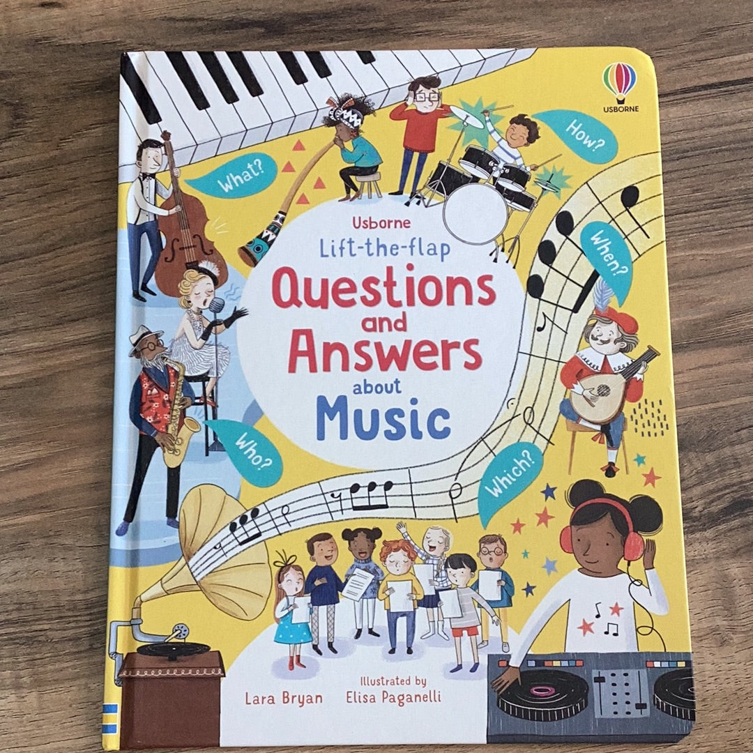 Lift-the-flap question and answers about music