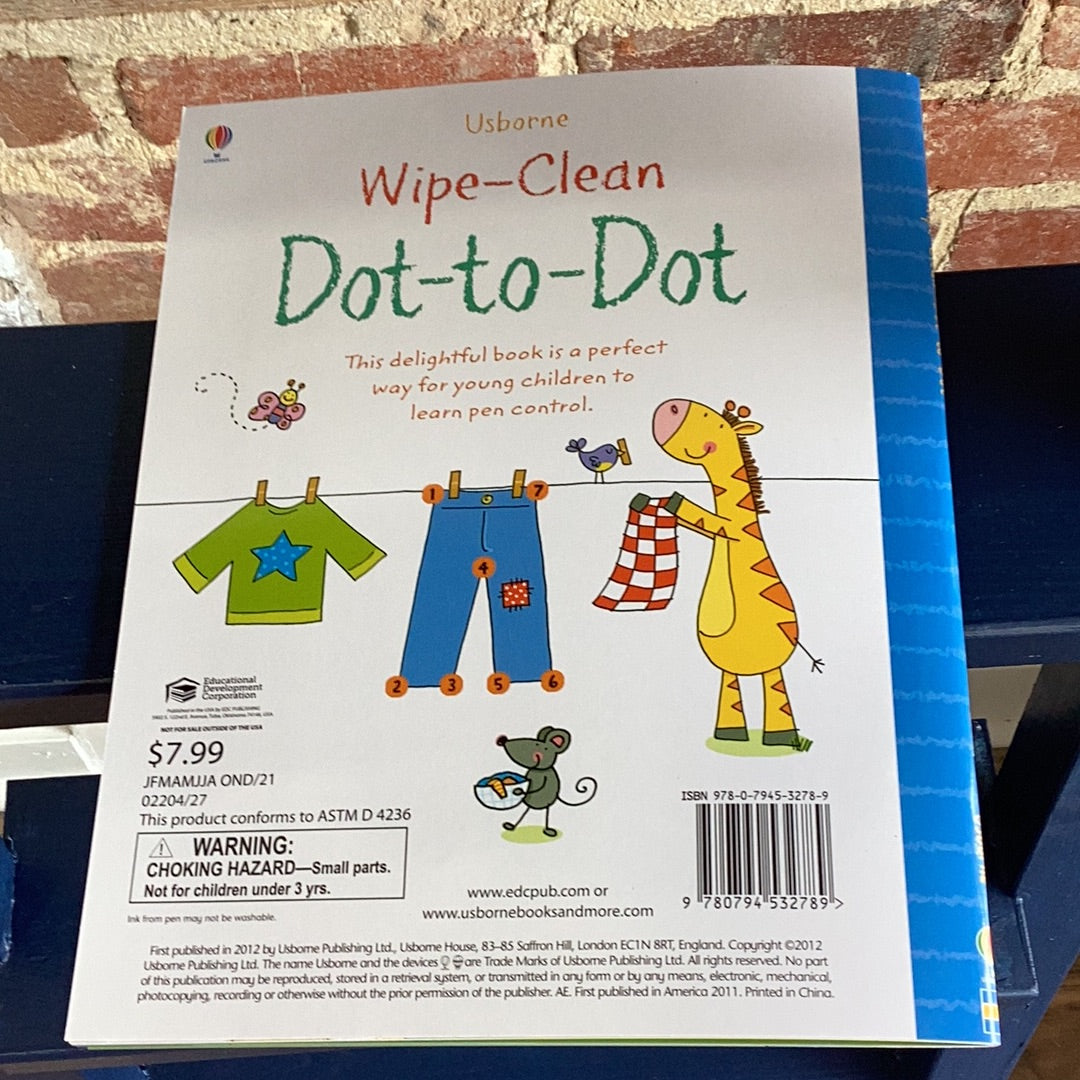 Wipe Clean Dot To Dot