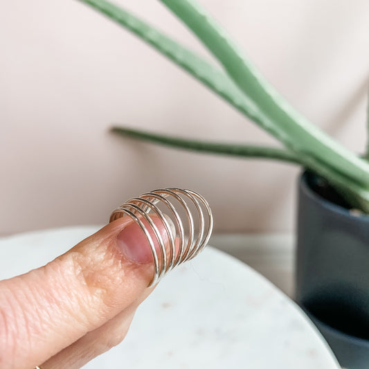 Silver Smooth Stacking Ring