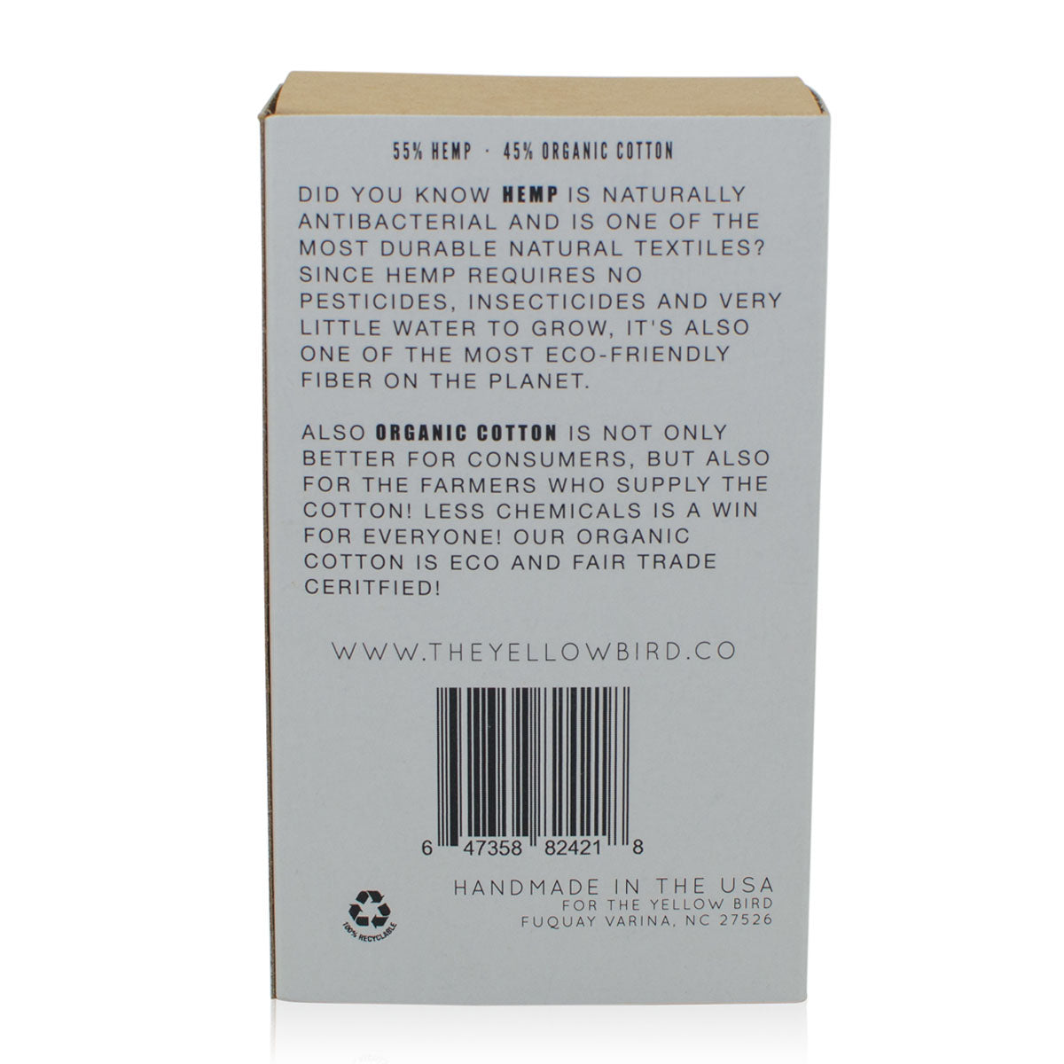 Hemp & Organic Cotton Washcloths (Black)