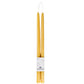 Pair of Hand-Dipped Beeswax Taper Candles: 10" / Black