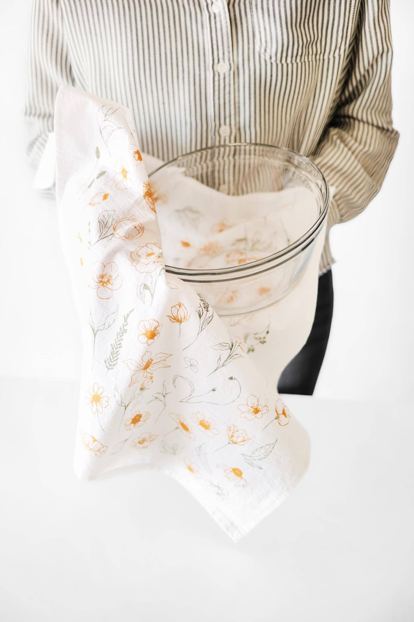 Flower Garden Tea Towel