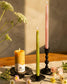 Pair of Hand-Dipped Beeswax Taper Candles