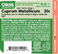 Olloïs Cuprum Metallicum 30c Organic & Lactose-Free, 80 ct