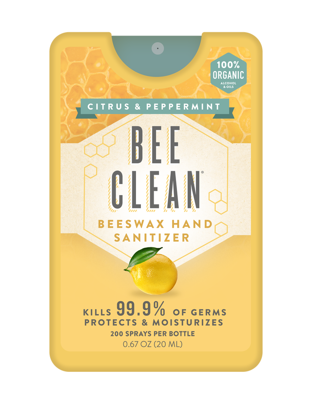 Organic Beeswax Bee Clean Hand Sanitizer Spray 12 pack